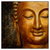 Led Wandbild Laechelnder Buddha In Gold Quadrat Produktvorschau Frontal