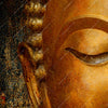 Led Wandbild Laechelnder Buddha In Gold Querformat Zoom