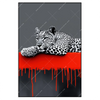 Led Wandbild Leopard Eleganz Trifft Abstraktion Hochformat Produktvorschau Frontal