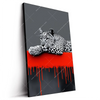 Led Wandbild Leopard Eleganz Trifft Abstraktion Hochformat Produktvorschau Seitlich