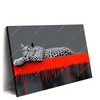Led Wandbild Leopard Eleganz Trifft Abstraktion Querformat Produktvorschau Seitlich