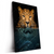 Led Wandbild Leopard Im Wasser Hochformat Produktvorschau Seitlich