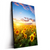 Led Wandbild Leuchtend Gelbe Sonnenblumen Am Abend Hochformat Produktvorschau Seitlich