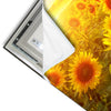 Led Wandbild Leuchtend Gelbe Sonnenblumen Am Abend Panorama Materialvorschau