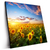 Led Wandbild Leuchtend Gelbe Sonnenblumen Am Abend Quadrat Produktvorschau Seitlich