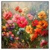 Led Wandbild Leuchtende Fruehlingsblumen Quadrat Produktvorschau Frontal