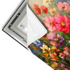Led Wandbild Leuchtende Fruehlingsblumen Querformat Materialvorschau
