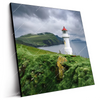 Led Wandbild Leuchtturm Auf Insel Quadrat Produktvorschau Seitlich