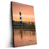 Led Wandbild Leuchtturm Bei Sonnenuntergang Hochformat Produktvorschau Seitlich