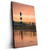 Led Wandbild Leuchtturm Bei Sonnenuntergang Hochformat Produktvorschau Seitlich