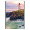 Led Wandbild Leuchtturm Bei Stuermischer See Hochformat Produktvorschau Frontal