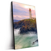 Led Wandbild Leuchtturm Bei Stuermischer See Hochformat Produktvorschau Seitlich