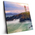 Led Wandbild Leuchtturm Bei Stuermischer See Quadrat Produktvorschau Seitlich