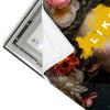 Led Wandbild Like Florales Portraet Quadrat Materialvorschau