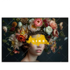 Led Wandbild Like Florales Portraet Querformat Produktvorschau Frontal