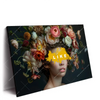 Led Wandbild Like Florales Portraet Querformat Produktvorschau Seitlich