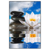 Led Wandbild Lilie Zensteine Hochformat Produktvorschau Frontal