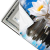 Led Wandbild Lilie Zensteine Quadrat Materialvorschau