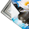 Led Wandbild Lilie Zensteine Querformat Materialvorschau