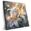 Led Wandbild Lilien Im Morgenlicht Quadrat Produktvorschau Seitlich
