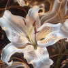 Led Wandbild Lilien In Goldenem Rauch Hochformat Zoom