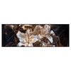 Led Wandbild Lilien In Goldenem Rauch Panorama Produktvorschau Frontal