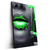 Led Wandbild Lippen Silber Gruen Hochformat Produktvorschau Seitlich