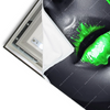 Led Wandbild Lippen Silber Gruen Querformat Materialvorschau