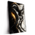Led Wandbild Liquid Marmor Schwarz Gold Hochformat Produktvorschau Seitlich