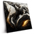 Led Wandbild Liquid Marmor Schwarz Gold Quadrat Produktvorschau Seitlich