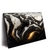 Led Wandbild Liquid Marmor Schwarz Gold Querformat Produktvorschau Seitlich