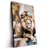 Led Wandbild Loewe Koenig Der Tiere Hochformat Produktvorschau Seitlich