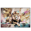 Led Wandbild Loewe Koenig Der Tiere Querformat Produktvorschau Frontal