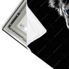 Led Wandbild Loewe Mit Blauen Augen Querformat Materialvorschau