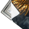 Led Wandbild Loewe Mit Goldenen Fluegeln Panorama Materialvorschau