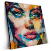 Led Wandbild Loretta Abstrakt Patchwork Art Quadrat Produktvorschau Seitlich