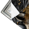 Led Wandbild Luxurioeser Fuchs Mit Blumen Hochformat Materialvorschau