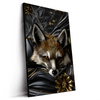 Led Wandbild Luxurioeser Fuchs Mit Blumen Hochformat Produktvorschau Seitlich