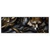 Led Wandbild Luxurioeser Fuchs Mit Blumen Panorama Produktvorschau Frontal