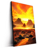 Led Wandbild Magische Steinlandschaft Im Meer Hochformat Produktvorschau Seitlich
