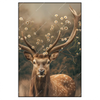Led Wandbild Magischer Hirsch Im Waldrand Hochformat Produktvorschau Frontal