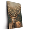Led Wandbild Magischer Hirsch Im Waldrand Hochformat Produktvorschau Seitlich