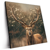 Led Wandbild Magischer Hirsch Im Waldrand Quadrat Produktvorschau Seitlich