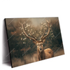Led Wandbild Magischer Hirsch Im Waldrand Querformat Produktvorschau Seitlich