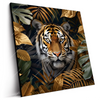 Led Wandbild Majestaetischer Tiger Im Dschungel Quadrat Produktvorschau Seitlich