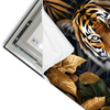 Led Wandbild Majestaetischer Tiger Im Dschungel Querformat Materialvorschau