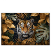 Led Wandbild Majestaetischer Tiger Im Dschungel Querformat Produktvorschau Frontal