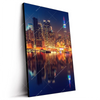 Led Wandbild Manhattan Bei Nacht Hochformat Produktvorschau Seitlich