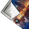 Led Wandbild Manhattan Bei Nacht Quadrat Materialvorschau