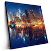 Led Wandbild Manhattan Bei Nacht Quadrat Produktvorschau Seitlich
